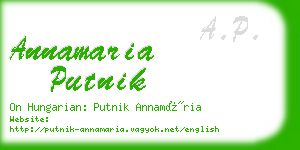 annamaria putnik business card